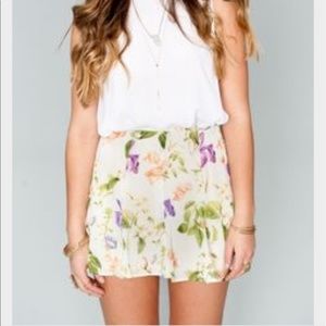 SMYM Floral Mini Skirt